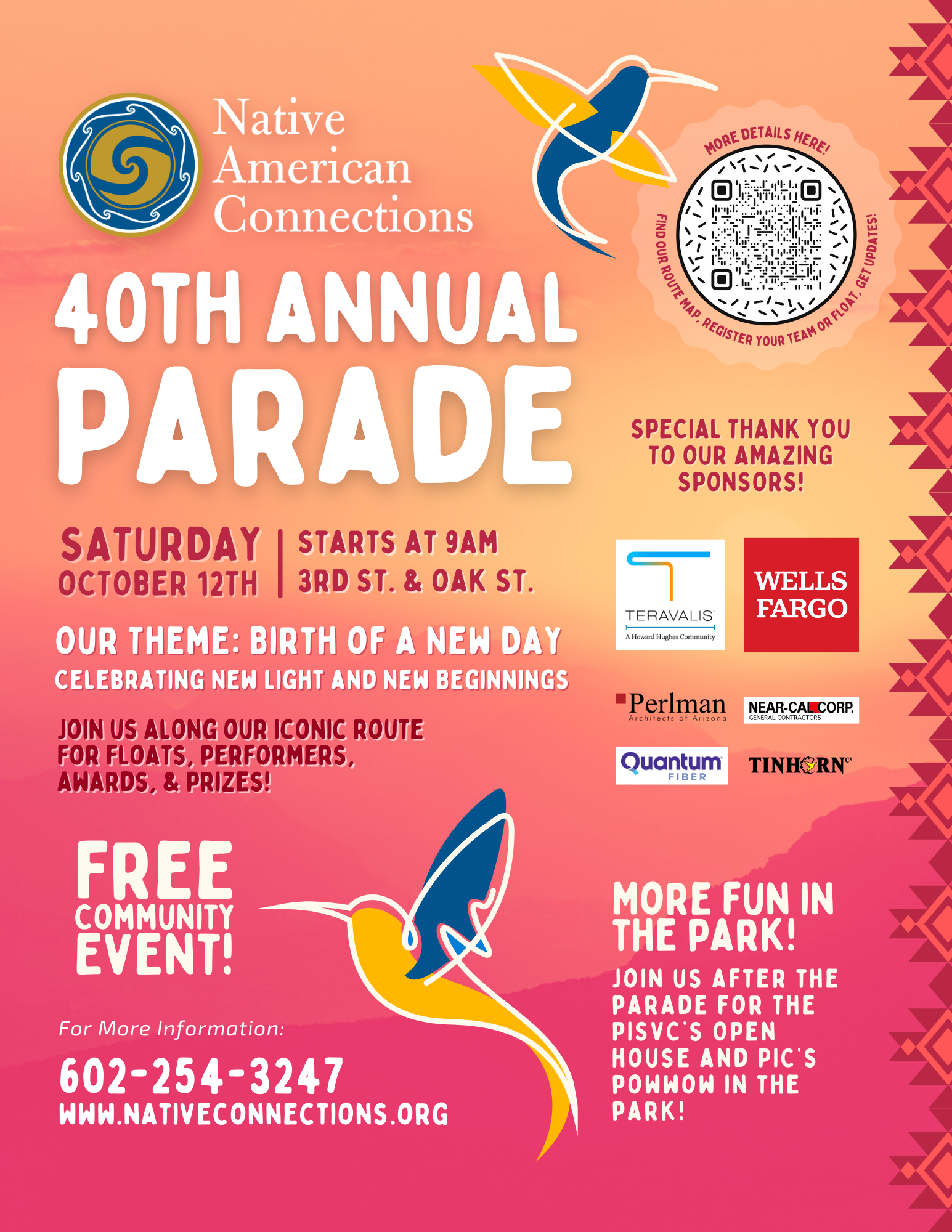 The 40th Annual NAC Parade, coming to Phoenix on Oct. 12th!